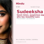 Sudeeksha Name Meaning and Details
