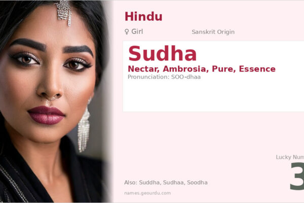 Sudha Name Meaning — Sanskrit Origin, Girl Name & Complete Details (2025)