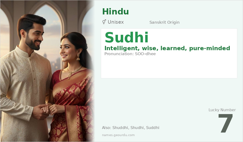 Sudhi Name Meaning and Details