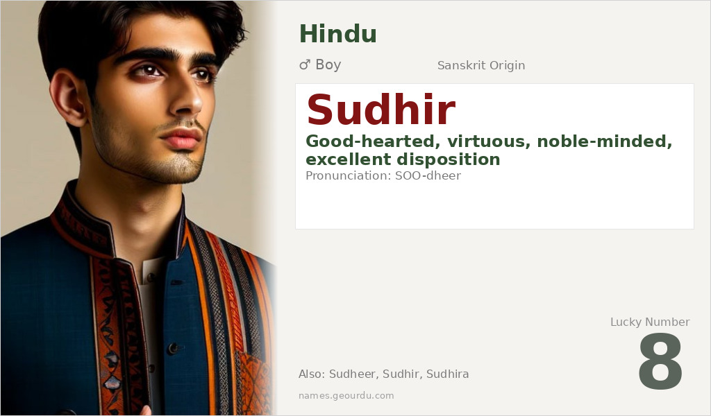 Sudhir Name Meaning and Details