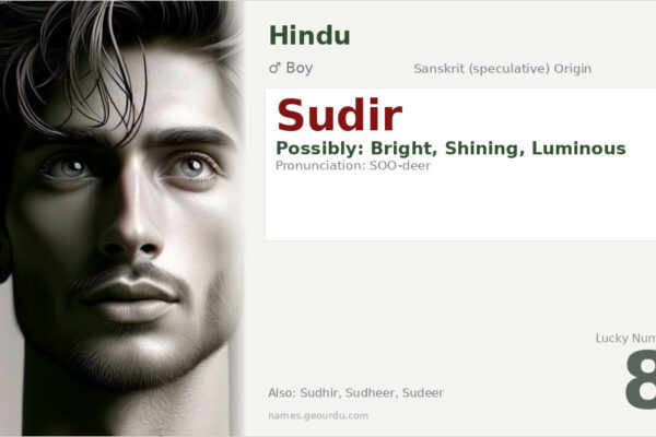 Sudir Name Meaning — Origin, Gender & Details (2025)