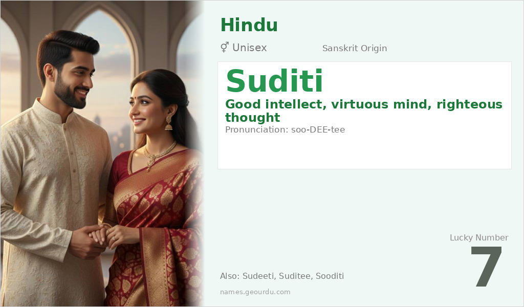 Suditi Name Meaning and Details