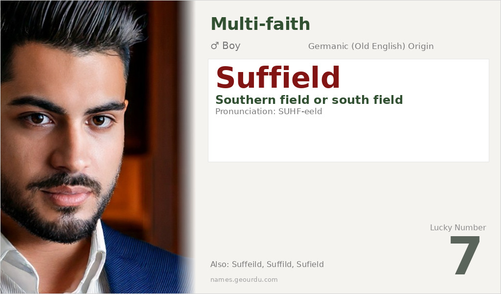 Suffield Name Meaning and Details