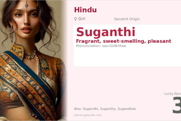 Suganthi Name Meaning — Sanskrit Origin, Girl Name & Details (2025)