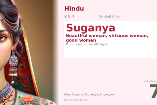 Suganya Name Meaning — Sanskrit Origin, Girl Name & Details (2025)