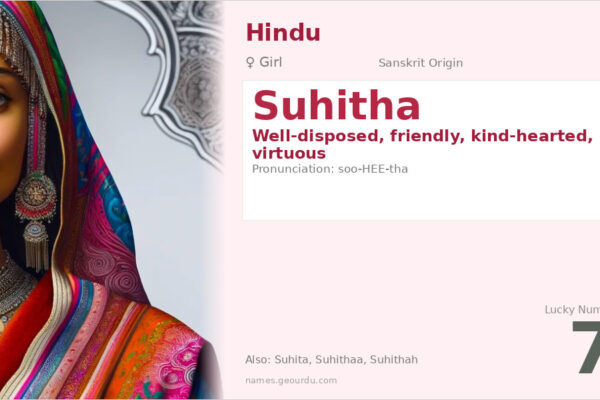 Suhitha Name Meaning — Sanskrit Origin, Girl Name & Details (2025)