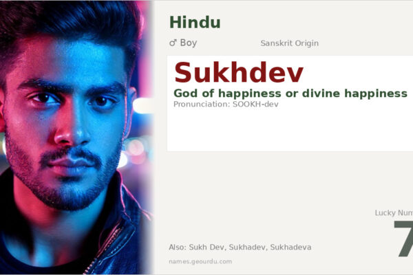 Sukhdev Name Meaning — Sanskrit Origin, Hindu Boy Name & Details (2025)