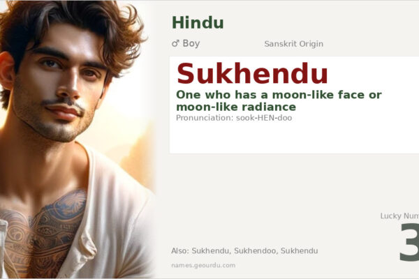 Sukhendu Name Meaning — Sanskrit Origin, Boy Name & Details (2025)