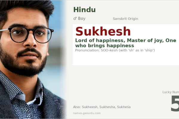 Sukhesh Name Meaning — Sanskrit Origin, Boy Hindu Name & Details (2025)