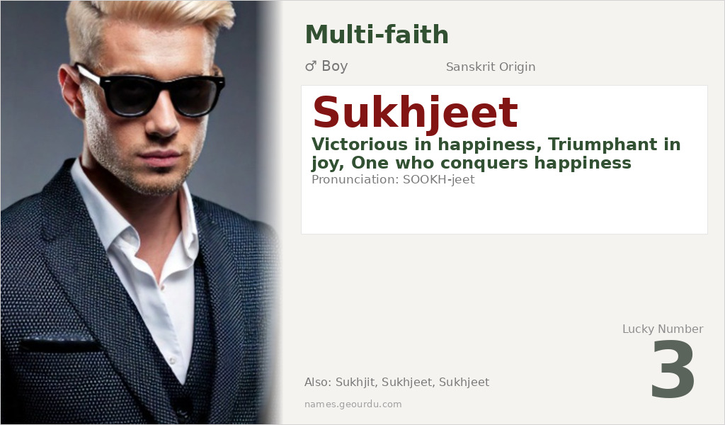 Sukhjeet Name Meaning and Details