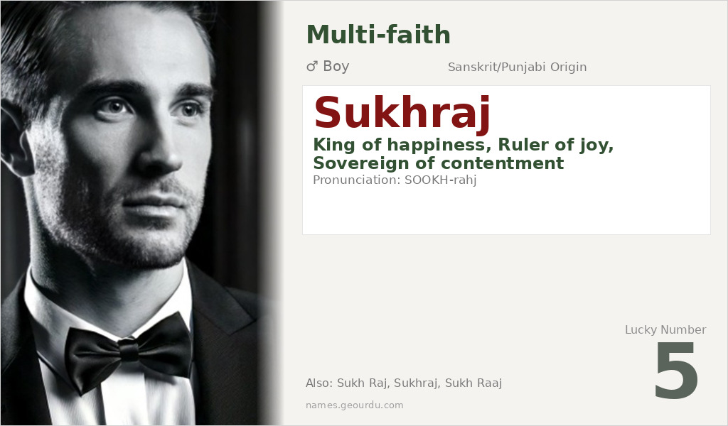 Sukhraj Name Meaning and Details
