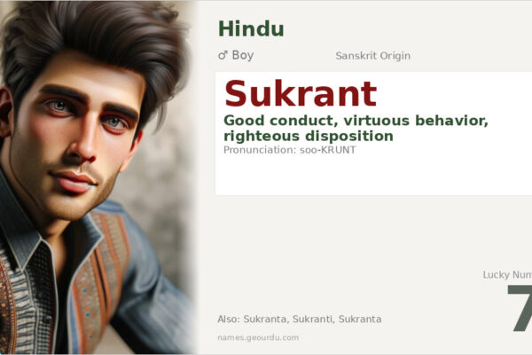 Sukrant Meaning — Sanskrit Origin, Hindu Boy Name & Details (2025)