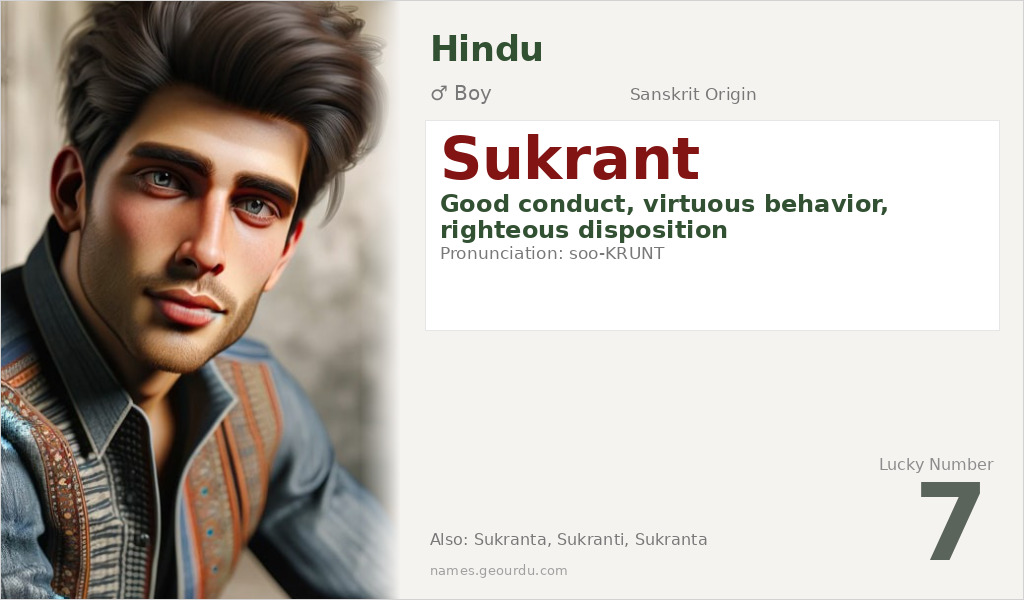 Sukrant Name Meaning and Details