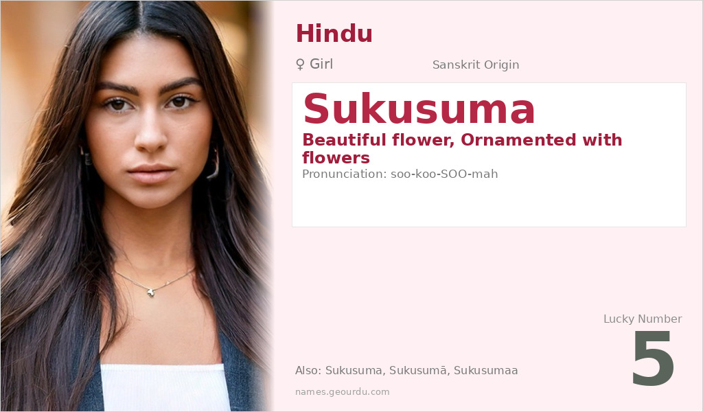 Sukusuma Name Meaning and Details