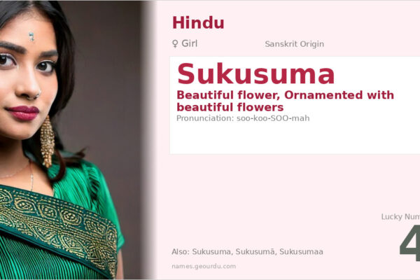 Sukusuma Meaning — Sanskrit Origin, Girl Name & Details (2025)