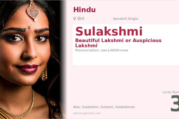 Sulakshmi Name Meaning — Sanskrit Origin, Girl Hindu Name & Details (2025)