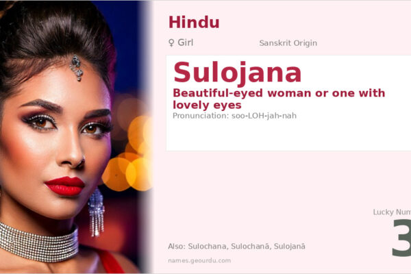 Sulojana Name Meaning — Sanskrit Origin, Girl Name & Details (2025)