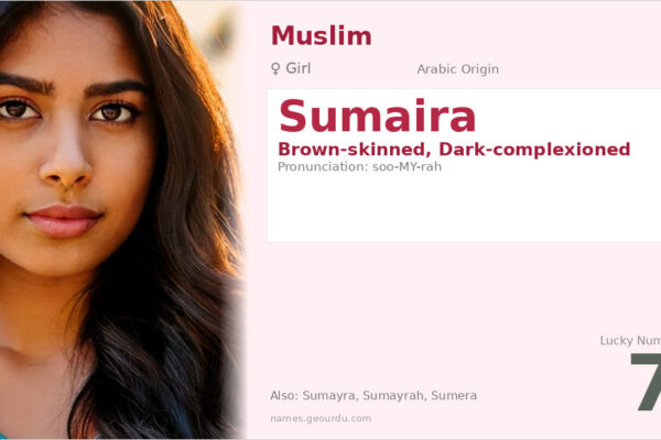 Sumaira Name Meaning — Arabic Origin, Girl Name & Details (2025)