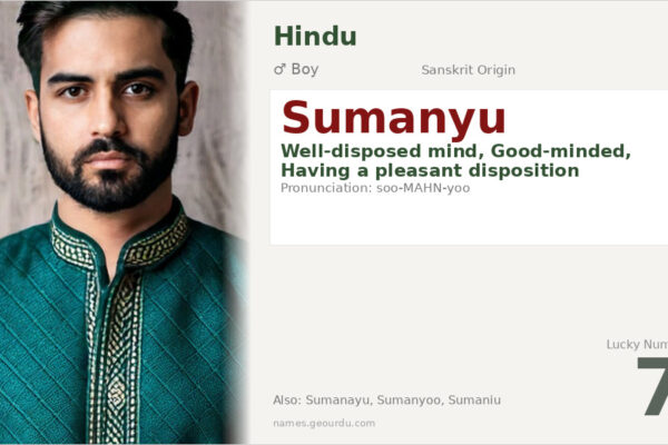 Sumanyu Name Meaning — Sanskrit Origin, Boy Name & Details (2025)