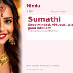 Sumathi Name Meaning and Details
