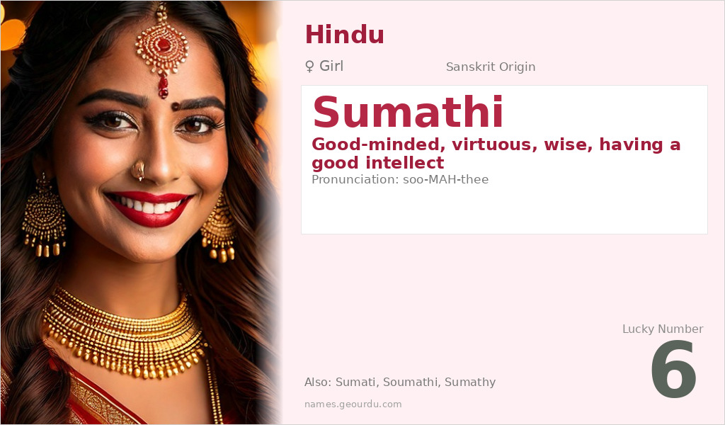 Sumathi Name Meaning and Details