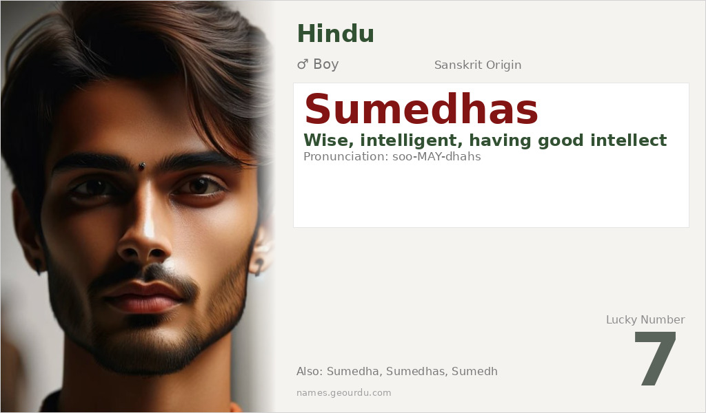 Sumedhas Name Meaning and Details