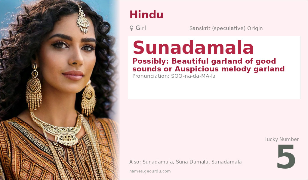 Sunadamala Name Meaning and Details