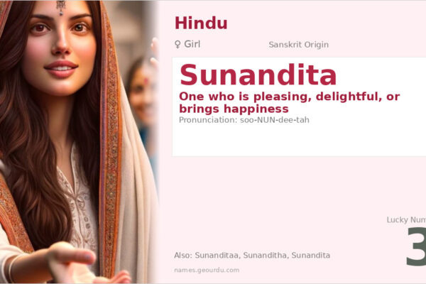 Sunandita Meaning — Sanskrit Origin, Girl Name & Details (2025)