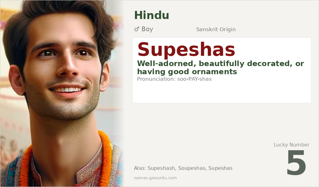 Supeshas Name Meaning and Details