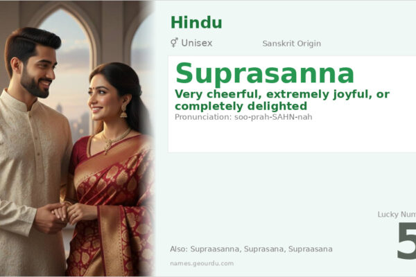 Suprasanna Name Meaning — Sanskrit Origin, Gender & Details (2025)