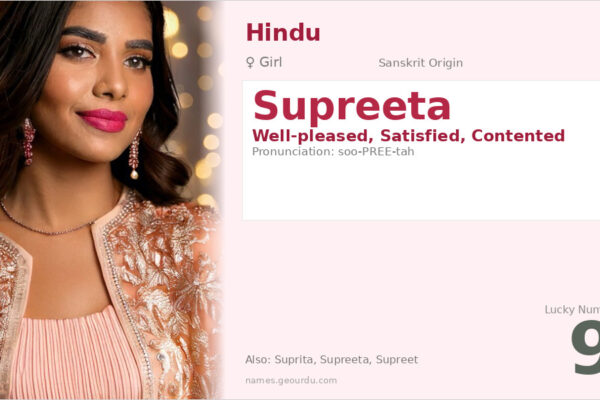 Supreeta Name Meaning — Sanskrit Origin, Girl Name & Details (2025)