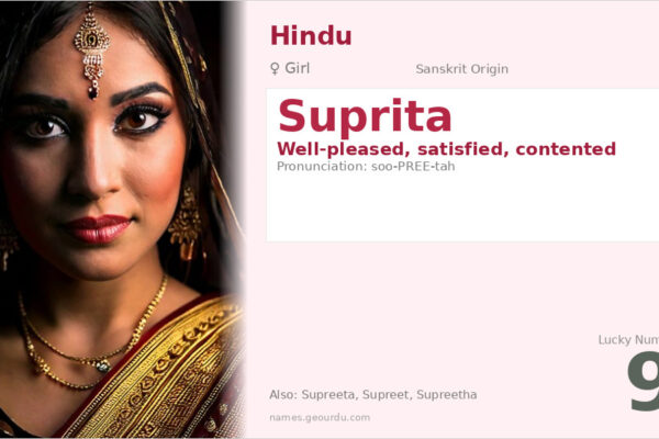 Suprita Name Meaning — Sanskrit Origin, Girl Name & Details (2025)