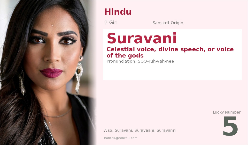Suravani Name Meaning and Details