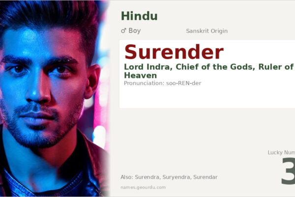 Surender Name Meaning — Sanskrit Origin, Hindu Boy Name & Details (2025)