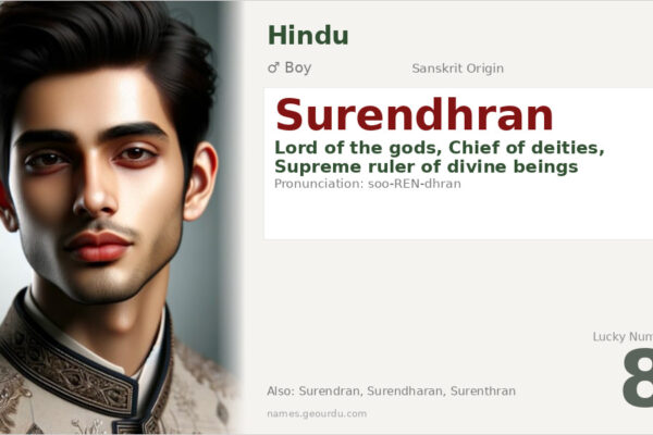 Surendhran Meaning — Sanskrit Origin, Boy Name & Details (2025)