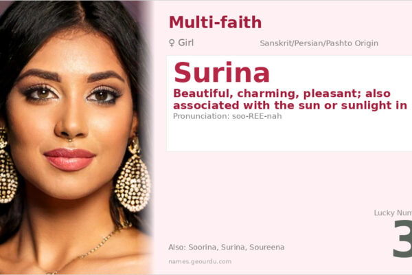 Surina Name Meaning — Origin, Gender & Details (2025)