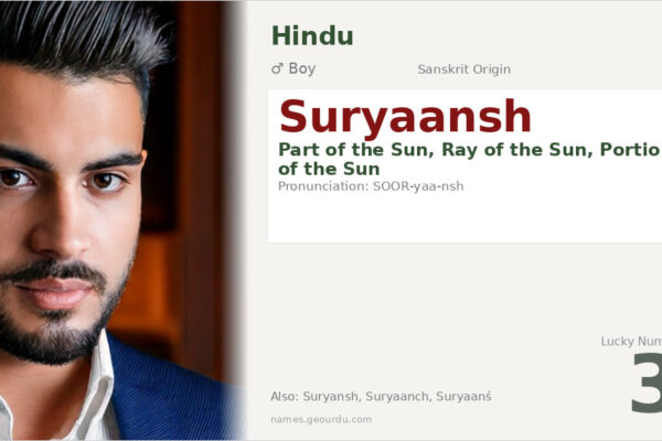 Suryaansh Name Meaning — Sanskrit Origin, Boy Name & Details (2025)