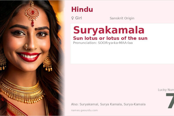 Suryakamala Meaning — Sanskrit Origin, Girl Name & Details (2025)