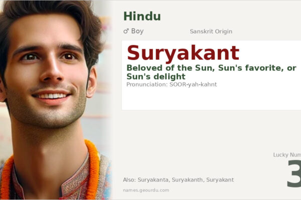 Suryakant Name Meaning — Sanskrit Origin, Boy Name & Details (2025)