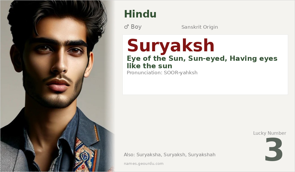 Suryaksh Name Meaning and Details