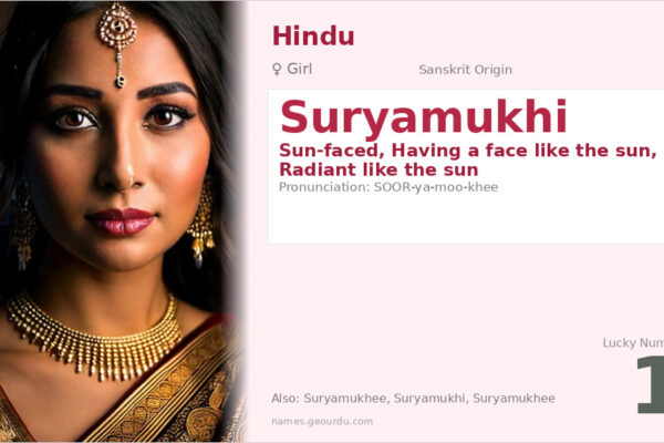 Suryamukhi Meaning — Sanskrit Origin, Girl Name & Details (2025)