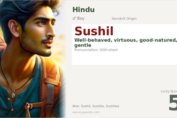 Sushil Name Meaning — Sanskrit Origin, Boy Name & Details (2025)