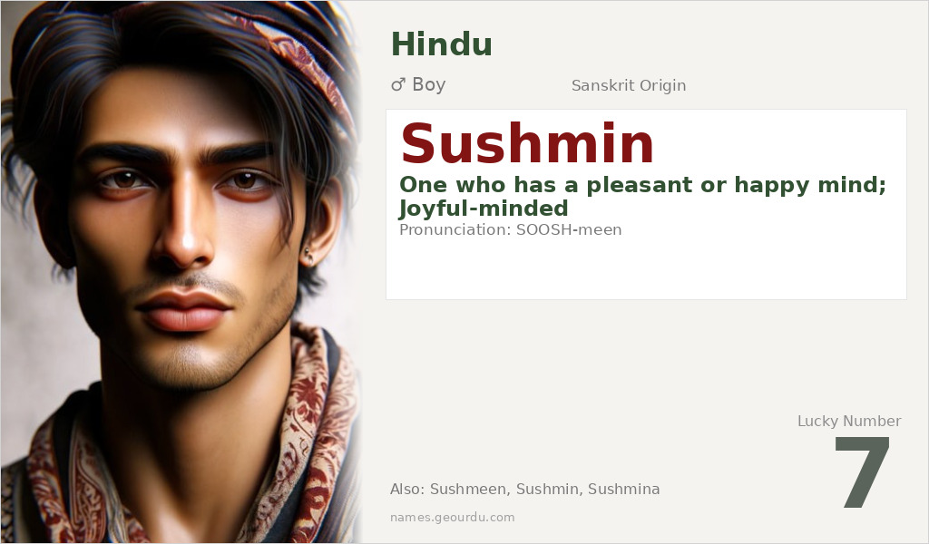 Sushmin Name Meaning and Details