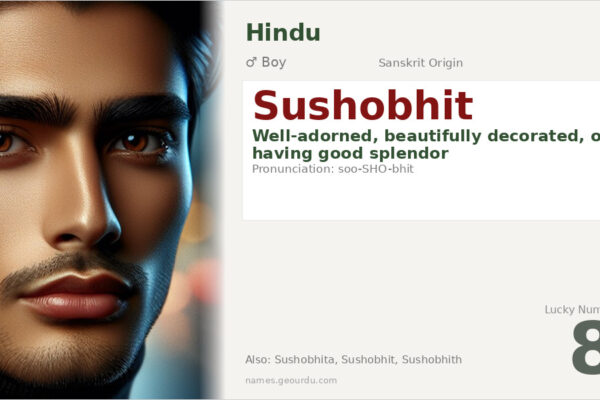 Sushobhit Name Meaning — Sanskrit Origin, Boy Name & Details (2025)