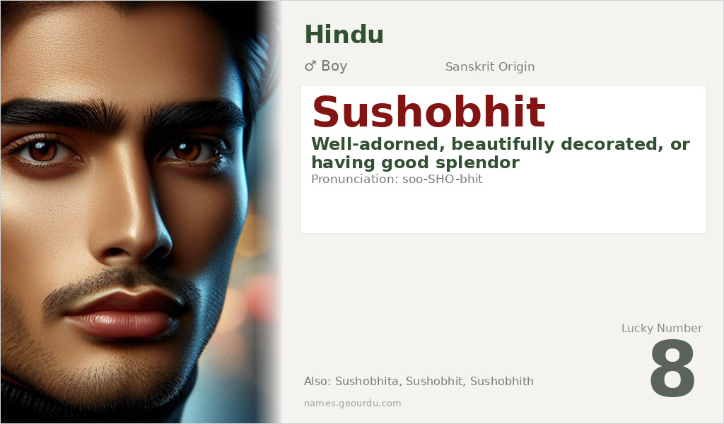Sushobhit Name Meaning and Details