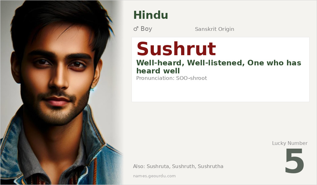 Sushrut Name Meaning and Details
