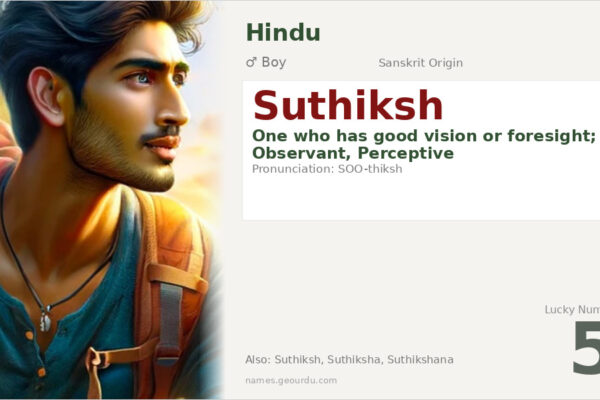 Suthiksh Name Meaning — Sanskrit Origin, Boy Name & Details (2025)