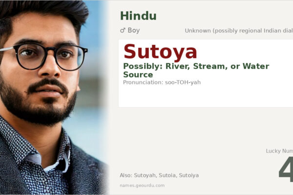 Sutoya Name Meaning — Origin, Gender & Details (2025)