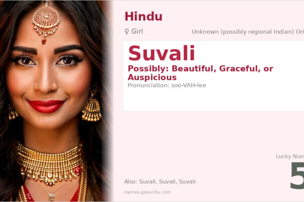 Suvali Name Meaning — Origin, Gender & Details (2025)