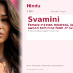 Svamini Name Meaning and Details